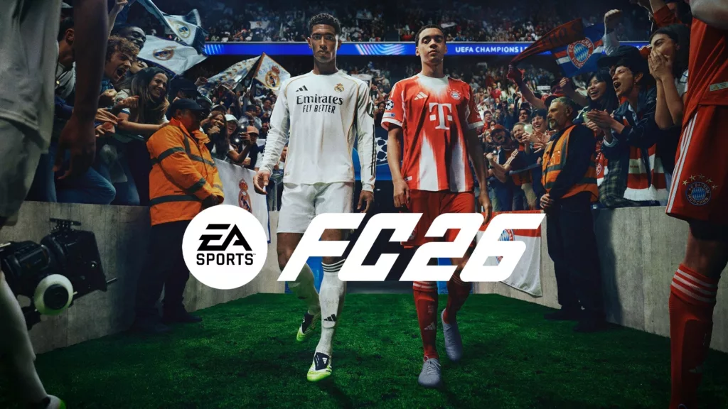 De game cover van EA Sports FC 26 voor de PlayStation 5.
